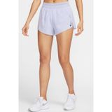 Nike AeroSwift Dri Fit ADV 3" Mid Rise Brief Lined Running Short Kadın Pileseli Slip Astarlı Koşu Şortu Açık Mavi
