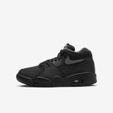 Nike Air Flight 89 Bg bağcıklı çocuk ayakkabısı, Siyah, koyu gri, beyaz, 38 EU