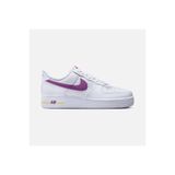 Nike Air Force 1 '07 Embossing Details Erkek Spor Ayakkabı, Beyaz/Sarı/Mor, 47.5 Beden