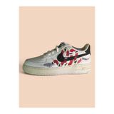 Nike Air Force 1 '07 Kadın Custom El Yapımı Sneaker, Beyaz, 36,5 Beden
