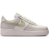 Nike Air Force 1 '07 Leather Unisex Sneaker Hakiki Deri Günlük Spor Ayakkabı Beyaz Gri - Beyaz - Açık Gri