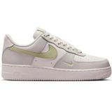 Nike Air Force 1 '07 Leather Unisex Sneaker Hakiki Deri Günlük Spor Ayakkabı Beyaz Gri