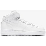 Nike Air Force 1 07 Mid Leather Sneaker Hakiki Deri Yüksek Bilek Günlük Beyaz Unisex Spor Ayakkabı