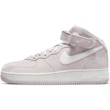 Nike Air Force 1 '07 Mid Qs Leather Sneaker Deri Yüksek Bilek Günlük Spor Ayakkabı Beyaz Pembe - Pembe - Beyaz