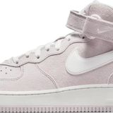 Nike Air Force 1 07 Mid QS Leather Sneaker Hakiki Deri Yüksek Bilek Günlük Beyaz Pembe Unisex Spor Ayakkabı