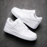 Nike Air Force 1 '07 Unisex Beyaz - Siyah Sneaker All Beyaz - Beyaz