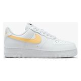 Nike Air Force 1 '07 White/melon Tint-Black Unisex Sneaker - 0 - Siyah