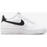 Nike Air Force 1 Af1 Gs Leather Unisex Sneaker Swoosh Hakiki Deri Günlük Spor Ayakkabı Beyaz Siyah - Siyah - Beyaz
