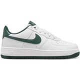 Nike Air Force 1 Af1 Gs Leather Unisex Sneaker Yeşil Swoosh Hakiki Deri Günlük Spor Ayakkabı Beyaz Yeşil - Beyaz - Açık Gri - Açık Yeşil
