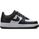 Nike Air Force 1 Af1 Leather Unisex Sneaker White Black Hakiki Deri Unisex Günlük Spor Ayakkabı Beyaz Siyah - Siyah - Beyaz
