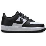 Nike Air Force 1 AF1 Leather Unisex Sneaker White Black Hakiki Deri Unisex Günlük Spor Ayakkabı Beyaz Siyah