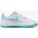 Nike Air Force 1 Af1 Ps Unisex Sneaker White Unisex Günlük Spor Ayakkabı Beyaz Mavi - Beyaz - Açık Mavi