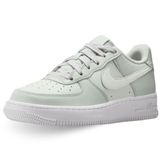 Nike Air Force 1 GS Leather Unisex Sneaker Mor Swoosh Hakiki Deri Günlük Spor Ayakkabı Beyaz