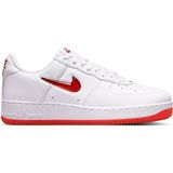 Nike Air Force 1 Low Retro Leather Sneaker Erkek Günlük Spor Ayakkabı Beyaz Kırmızı - Beyaz - Kırmızı