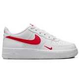 Nike Air Force 1 LV 8 AF1 Leather Unisex Sneaker White Hakiki Deri Unisex Günlük Spor Ayakkabı Beyaz Kırmızı