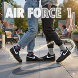 Nike Air Force 1 Lv8 3 Gs Unisex Siyah Spor Ayakkabı | HQ1911-001 - Siyah - Beyaz