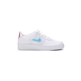 Nike Air Force 1 LV8 Digital Swoosh Kadın Sneaker, Beyaz/Çok Renkli-Siyah, 36,5 Beden