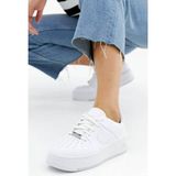 Nike Air Force 1 Sage Low Beyaz Platform Taban Kadın Spor Ayakkabı