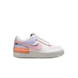 Nike Air Force 1 Shadow Sneaker Ayakkabı, 40, CI0919, Sail/Orange Chalk/Dark Obsidian/Pink Glaze, Kadın