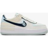 Nike Air Force 1 Shadow Sneaker Unisex Hakiki Deri Günlük Spor Ayakkabı Krem Yeşil - Krem Rengi - Yeşil