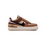 Nike Air Force 1 Shadow Sneaker Unisex Reflektörlü Hakiki Deri Günlük Spor Ayakkabı Kahverengi