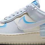 Nike Air Force 1 Shadow Sneaker Unisex Reflektörlü Hakiki Deri Günlük Spor Ayakkabı Mavi