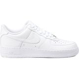 Nike Air Force 1'07 Kadın Yürüyüş Ayakkabısı Kauçuk Tabanlı Suni Deri Beyaz Renkli