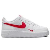 Nike Air Force1 LV 8 AF1 Leather Unisex Sneaker White Hakiki Deri Unisex Günlük Spor Ayakkabı Beyaz Kırmızı