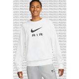 Nike Air French Terry Crew Sweatshirt Loose Fit Bol Kesim Beyaz Sweatshirt Beyaz