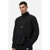 Nike Air Half-Zip Fleece Bol Kesim Siyah Polar Erkek Sweatshirt