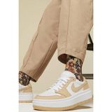 Nike Air Jordan 1 Elevate Leather Sneaker Hakiki Deri Günlük Beyaz Sütlü Kahve Unisex Spor Ayakkabı