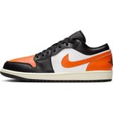 Nike Air Jordan 1 Low Leather Sneaker Hakiki Deri Unisex Günlük Spor Ayakkabı Siyah-Turuncu
