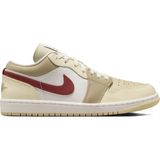 Nike Air Jordan 1 Low Leather Unisex Sneaker Hakiki Deri Günlük Spor Ayakkabı Krem