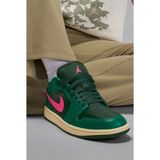 Nike Air Jordan 1 Low 'watermelon'leather Womens Sneaker Hakiki Deri Kadın Günlük Spor Ayakkabı Yeşil Pembe - Yeşil - Pembe