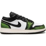 Nike Air Jordan 1 Low White Black Green Unisex Spor Ayakkabı DO8244-003 - Yeşil