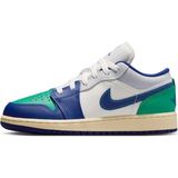 Nike Air Jordan 1 Low(Gs) Leather Sneaker Hakiki Deri Günlük Spor Ayakkabı Mavi-Yeşil - Yeşil-Mavi