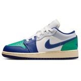 Nike Air Jordan 1 Low(GS) Leather Sneaker Hakiki Deri Günlük Spor Ayakkabı Mavi-Yeşil