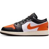 Nike Air Jordan 1 Low(Gs) Leather Sneaker Hakiki Deri Günlük Spor Ayakkabı Turuncu-Siyah - Turuncu - Siyah