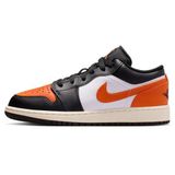 Nike Air Jordan 1 Low(GS) Leather Sneaker Hakiki Deri Günlük Spor Ayakkabı Turuncu-Siyah