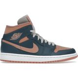 Nike Air Jordan 1 Mid Dark Teal Green BQ6472-308 Kadın Spor Ayakkabı - Çok Renkli