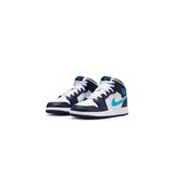 Nike Air Jordan 1 Mid Gs Mavi Basketbol Ayakkabısı (Dar Kalıptır 1 Beden Büyük Alınız)