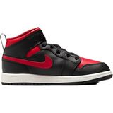 Nike Air Jordan 1 Mid Ps Leather Unisex Sneaker Hakiki Deri Günlük Spor Ayakkabı Siyah Kırmızı - Siyah - Bordo