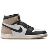 Nike Air Jordan 1 MİD Retro Unisex Sneaker Hakiki Deri Bilekli Spor Ayakkabı Siyah Beyaz