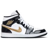 Nike Air Jordan 1 Mid Se Black & Metallic Gold Spor Ayakkabı