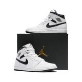 Nike Air Jordan 1 Mid 'whıte Black' Erkek Basketbol Ayakkabı-Sportxstore - Beyaz