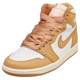 Nike Air Jordan 1 Retro Hi Og Kadın Spor Ayakkabı Fn6622 Spor Ayakkabı, Pralin Beyaz Yelken 201, 11.5