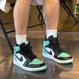 Nike Air Jordan 1 Retro High Og Green Glow Unisex Spor Ayakkabı | DZ5485-130 - Siyah - Yeşil