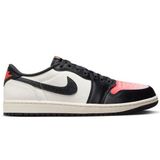 Nike Air Jordan 1 Retro Low OG PSG Leather Unisex Sneaker Hakiki Deri Unisex Günlük Spor Ayakkabı Siyah Beyaz