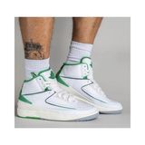 Nike Air Jordan 2 Retro Lucky Green Erkek Basketbol AYAKKABISI-DR8884-103-103 - Beyaz - Açık Yeşil