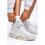 Nike Air Jordan 6 Retro Leather Sneaker Hakiki Deri Bilekli Günlük Spor Ayakkabı - Gri